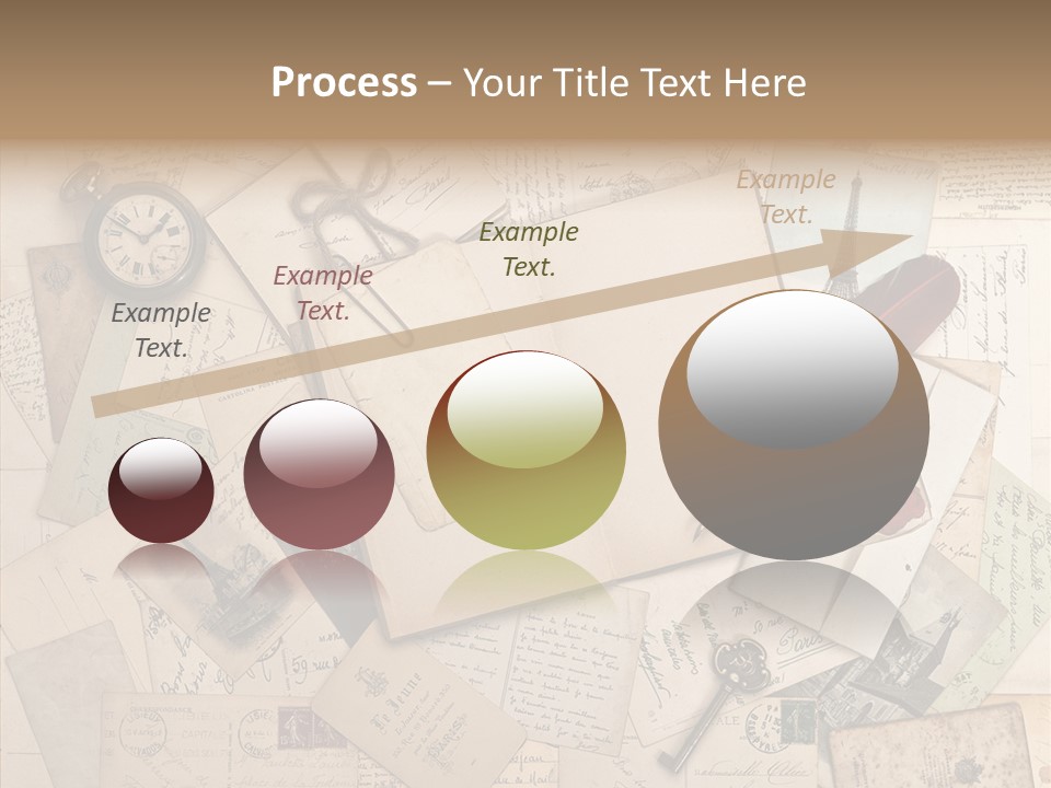 Blank Handwriting France PowerPoint Template