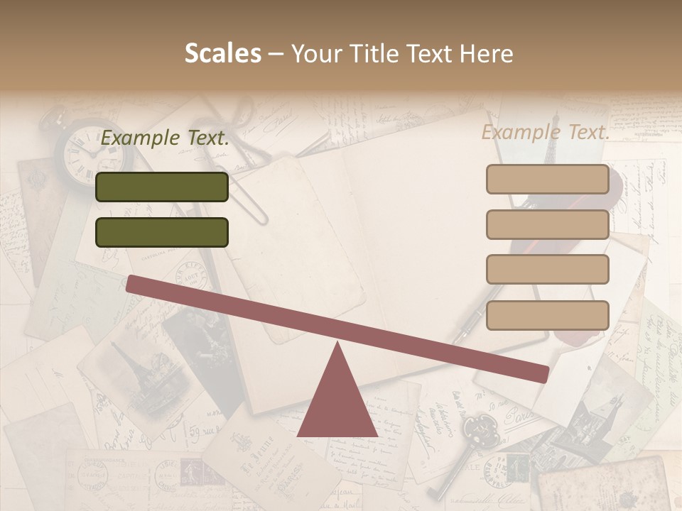 Blank Handwriting France PowerPoint Template