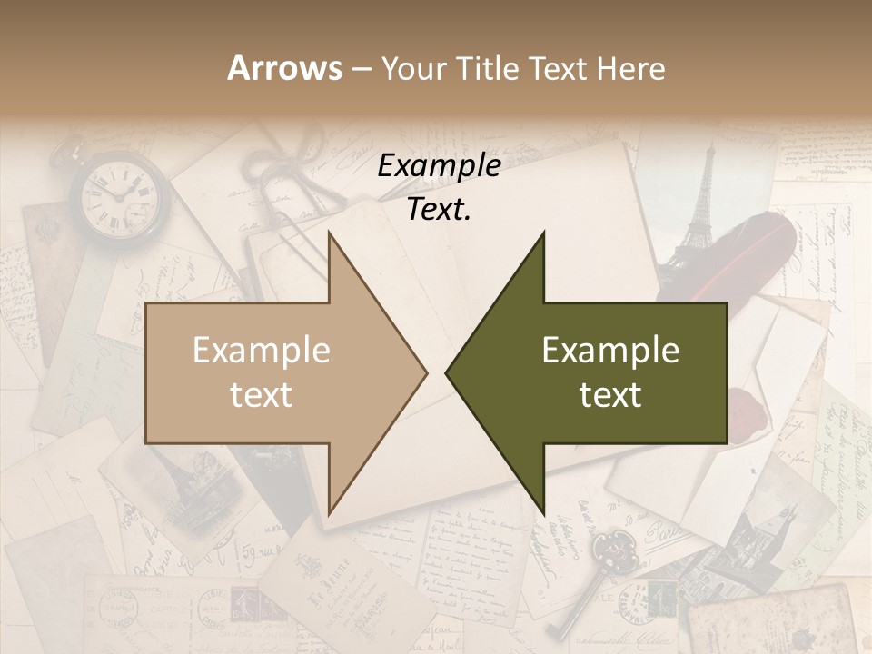 Blank Handwriting France PowerPoint Template