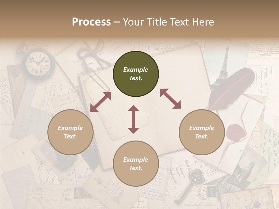Blank Handwriting France PowerPoint Template