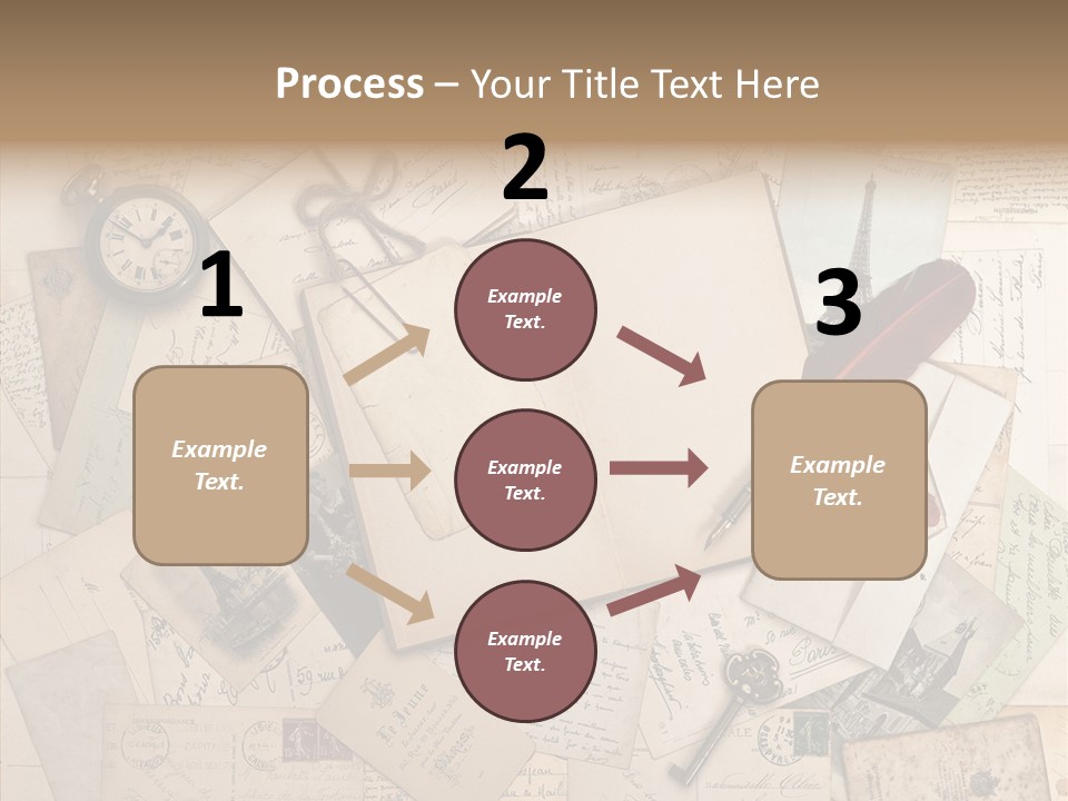 Blank Handwriting France PowerPoint Template
