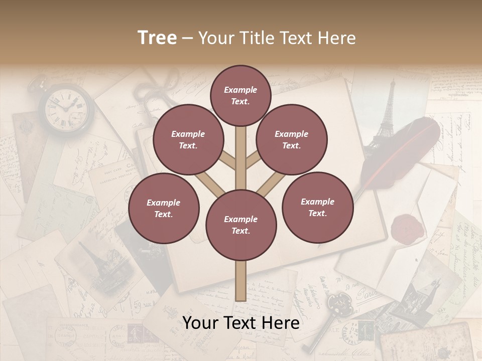 Blank Handwriting France PowerPoint Template