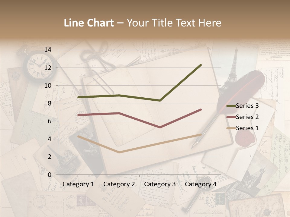 Blank Handwriting France PowerPoint Template