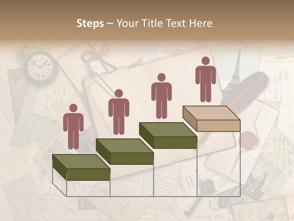 Blank Handwriting France PowerPoint Template