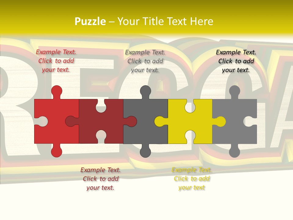 White Isolated On White Reggae Music PowerPoint Template