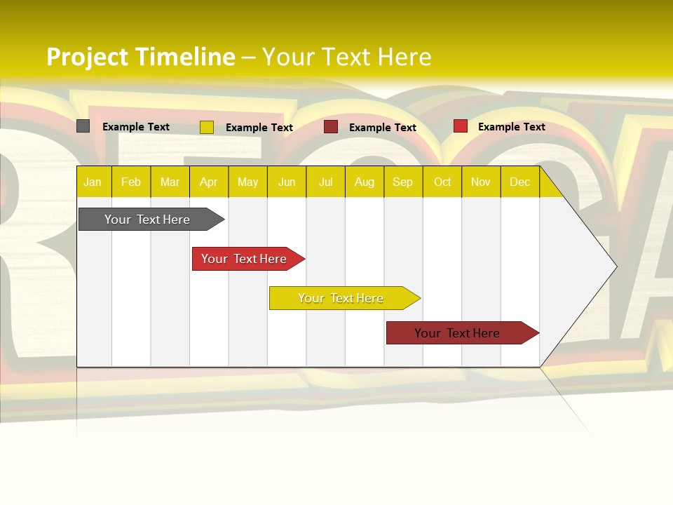 White Isolated On White Reggae Music PowerPoint Template