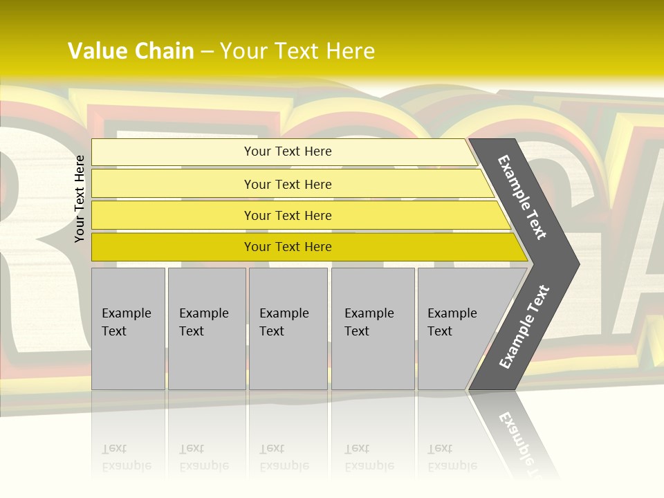 White Isolated On White Reggae Music PowerPoint Template