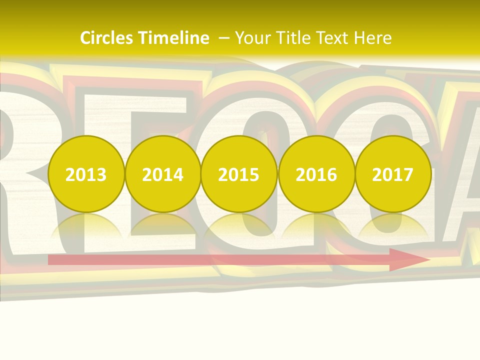 White Isolated On White Reggae Music PowerPoint Template