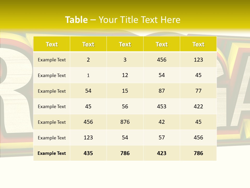 White Isolated On White Reggae Music PowerPoint Template