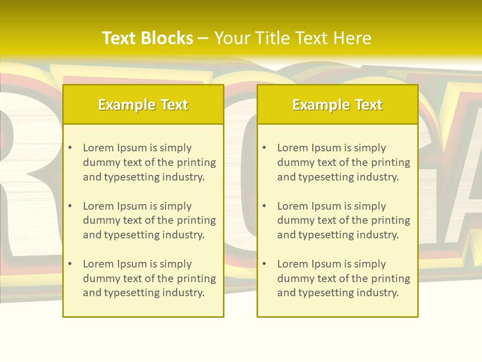 White Isolated On White Reggae Music PowerPoint Template