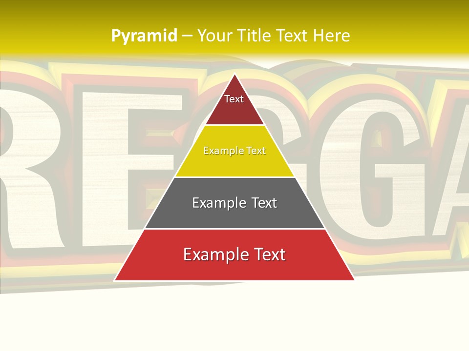 White Isolated On White Reggae Music PowerPoint Template