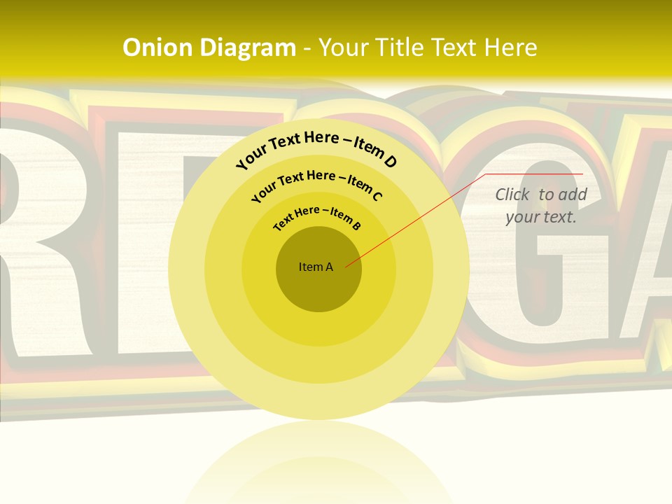 White Isolated On White Reggae Music PowerPoint Template