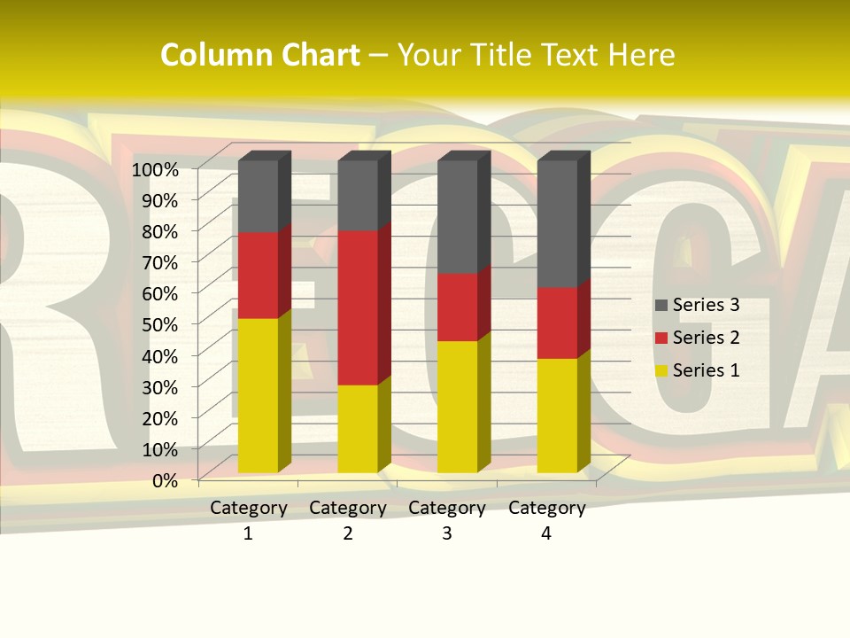 White Isolated On White Reggae Music PowerPoint Template