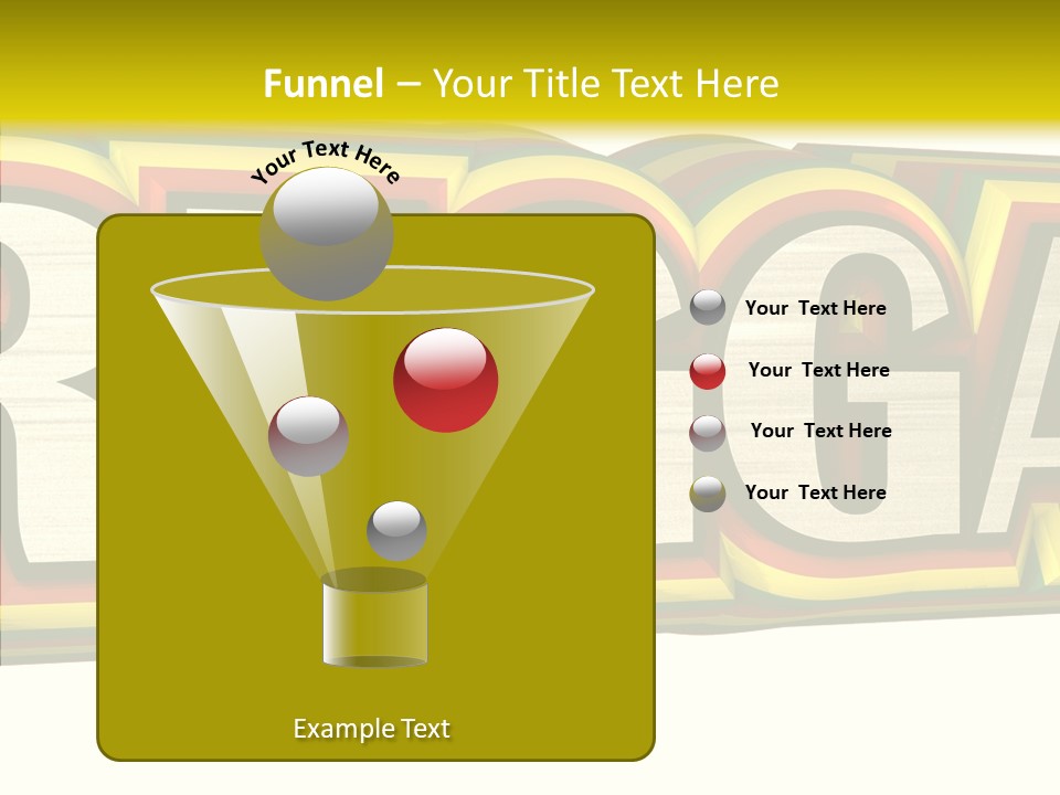 White Isolated On White Reggae Music PowerPoint Template