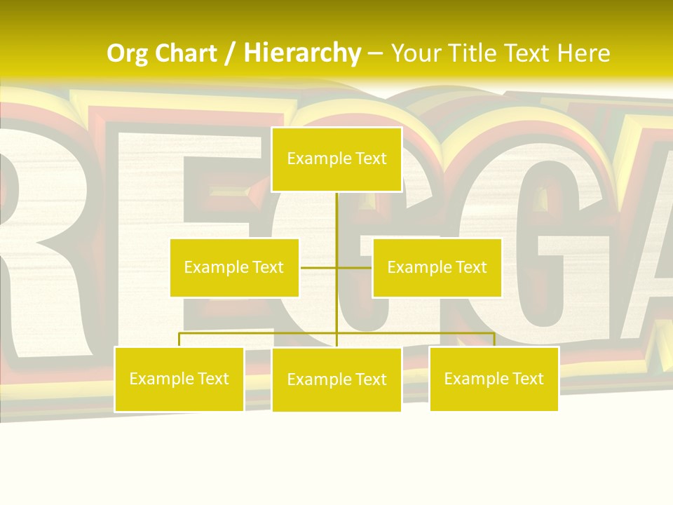 White Isolated On White Reggae Music PowerPoint Template