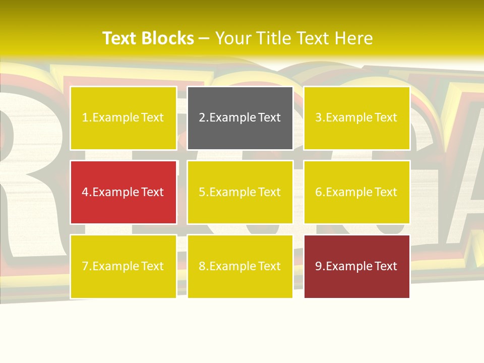 White Isolated On White Reggae Music PowerPoint Template