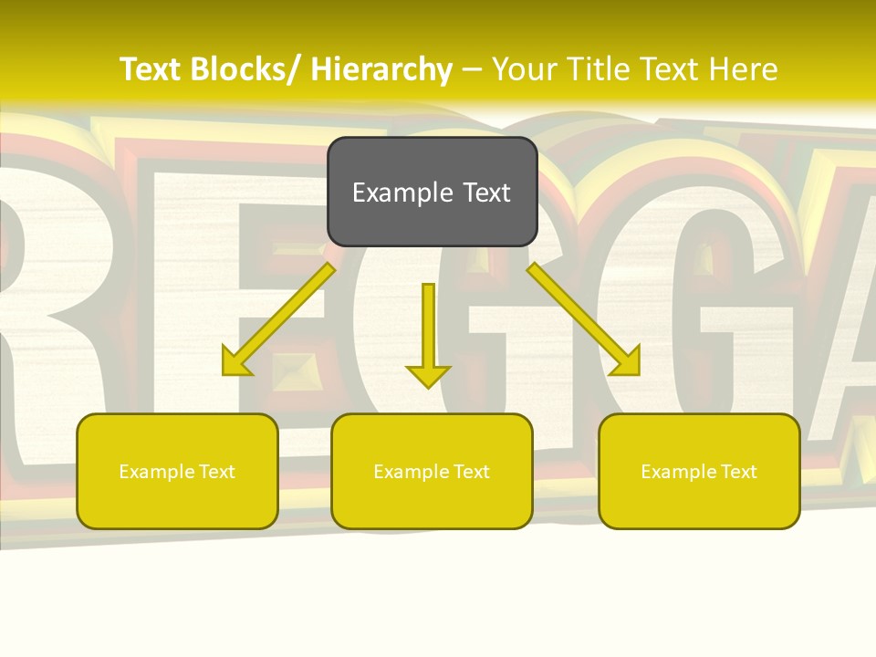 White Isolated On White Reggae Music PowerPoint Template