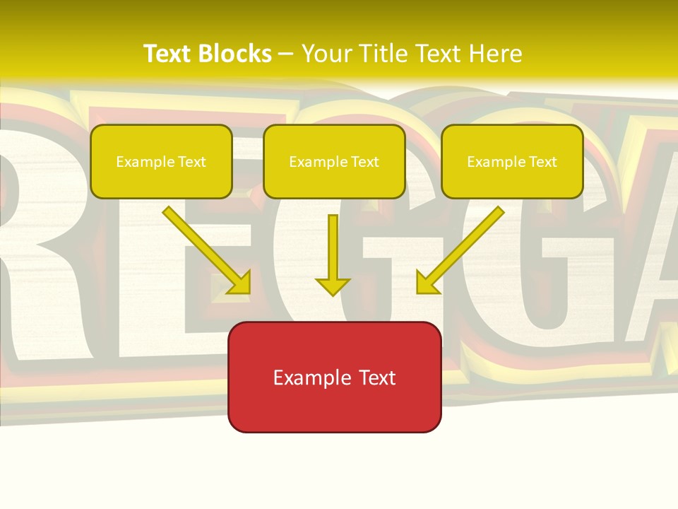 White Isolated On White Reggae Music PowerPoint Template