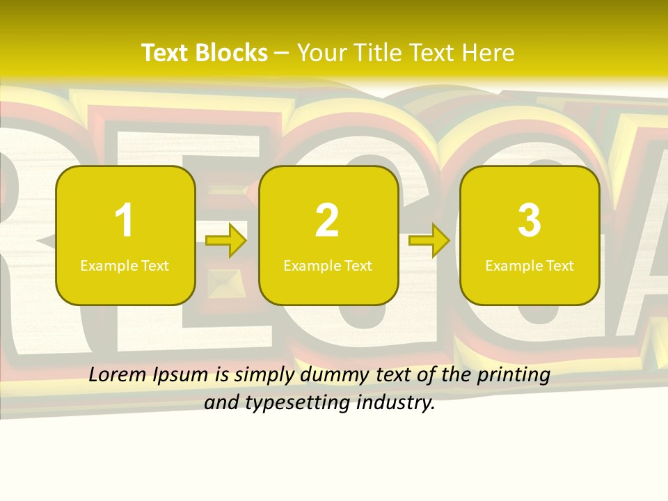 White Isolated On White Reggae Music PowerPoint Template