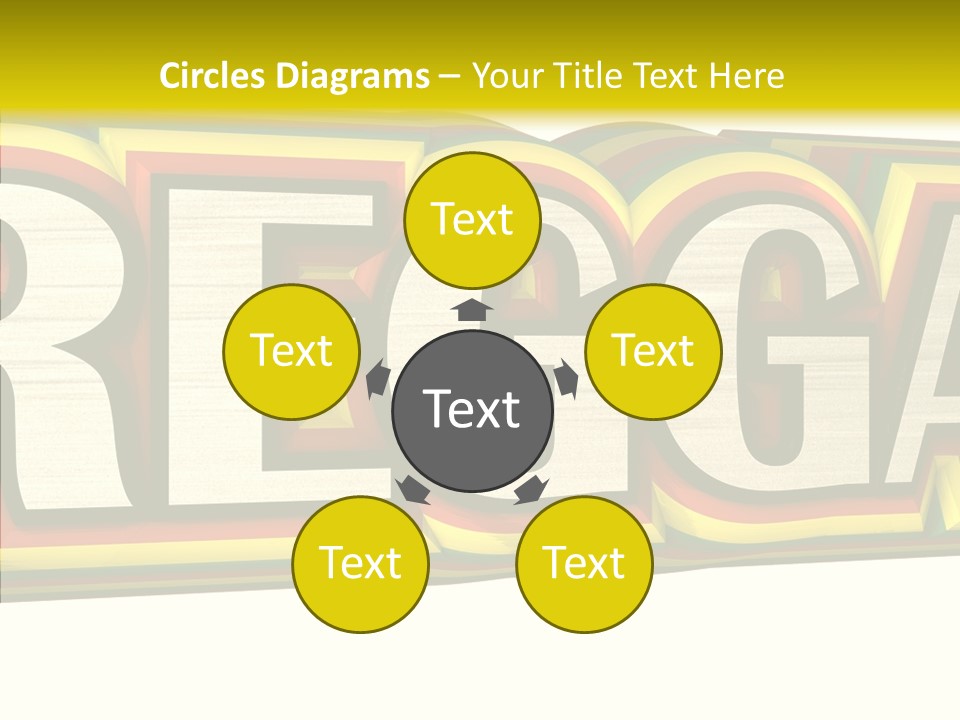 White Isolated On White Reggae Music PowerPoint Template