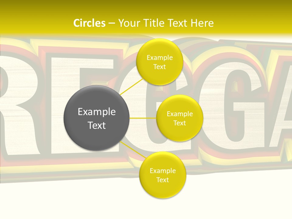 White Isolated On White Reggae Music PowerPoint Template