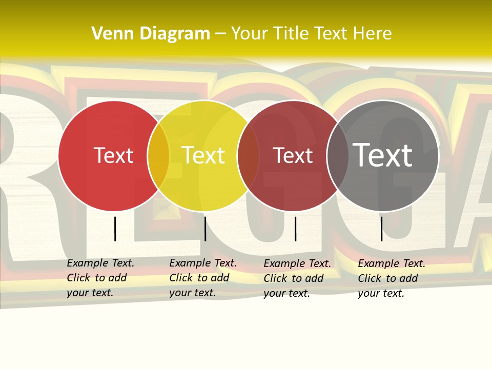 White Isolated On White Reggae Music PowerPoint Template