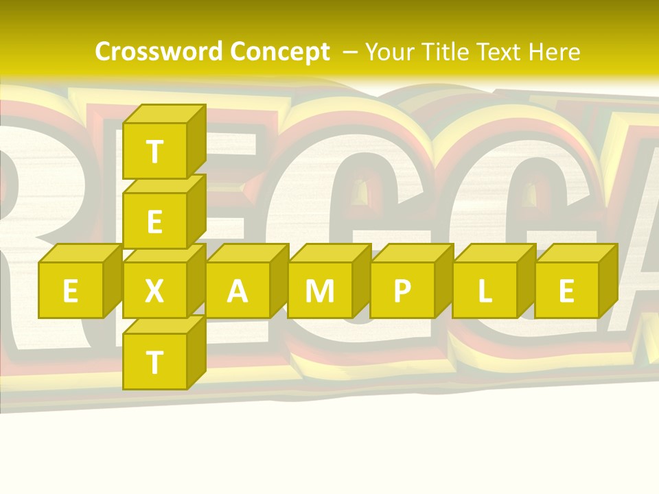 White Isolated On White Reggae Music PowerPoint Template