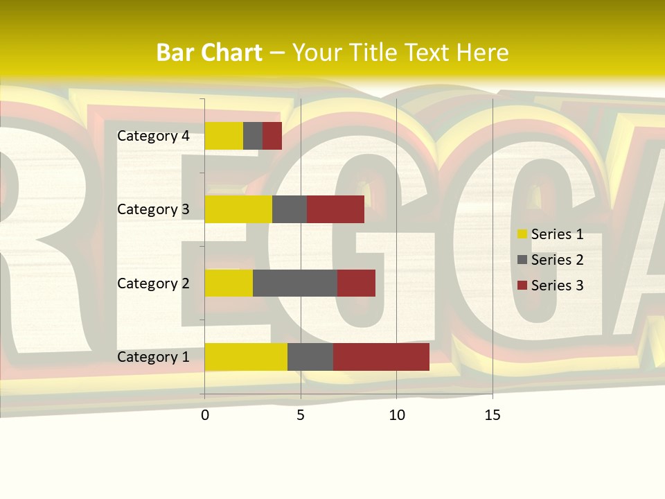 White Isolated On White Reggae Music PowerPoint Template