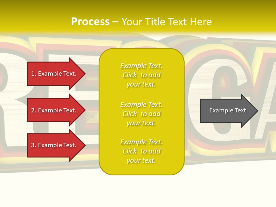 White Isolated On White Reggae Music PowerPoint Template