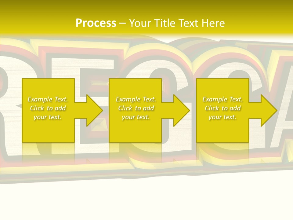 White Isolated On White Reggae Music PowerPoint Template