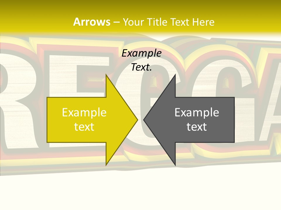 White Isolated On White Reggae Music PowerPoint Template