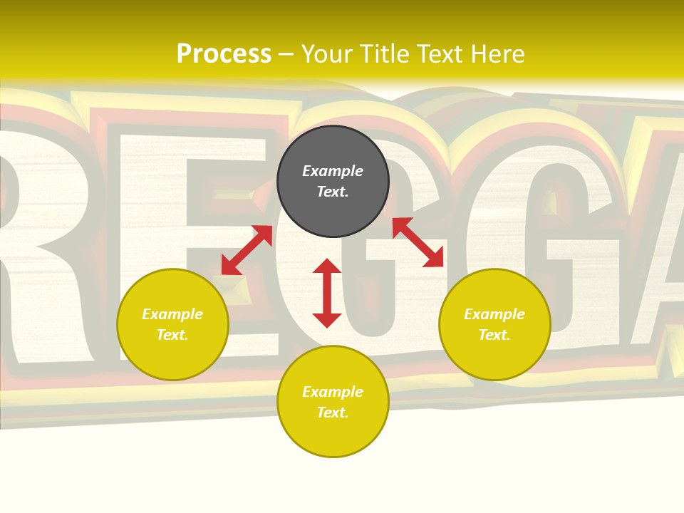 White Isolated On White Reggae Music PowerPoint Template