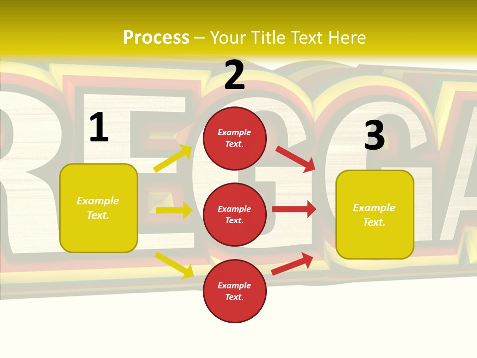 White Isolated On White Reggae Music PowerPoint Template