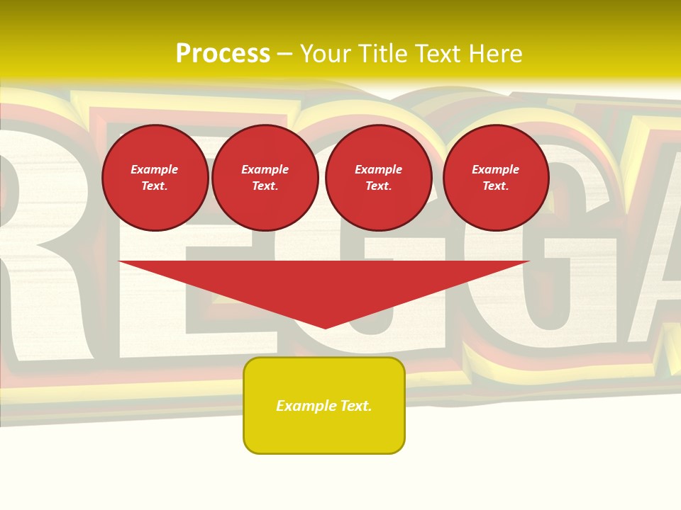 White Isolated On White Reggae Music PowerPoint Template