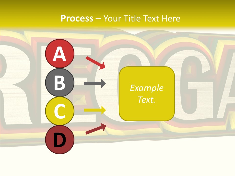 White Isolated On White Reggae Music PowerPoint Template