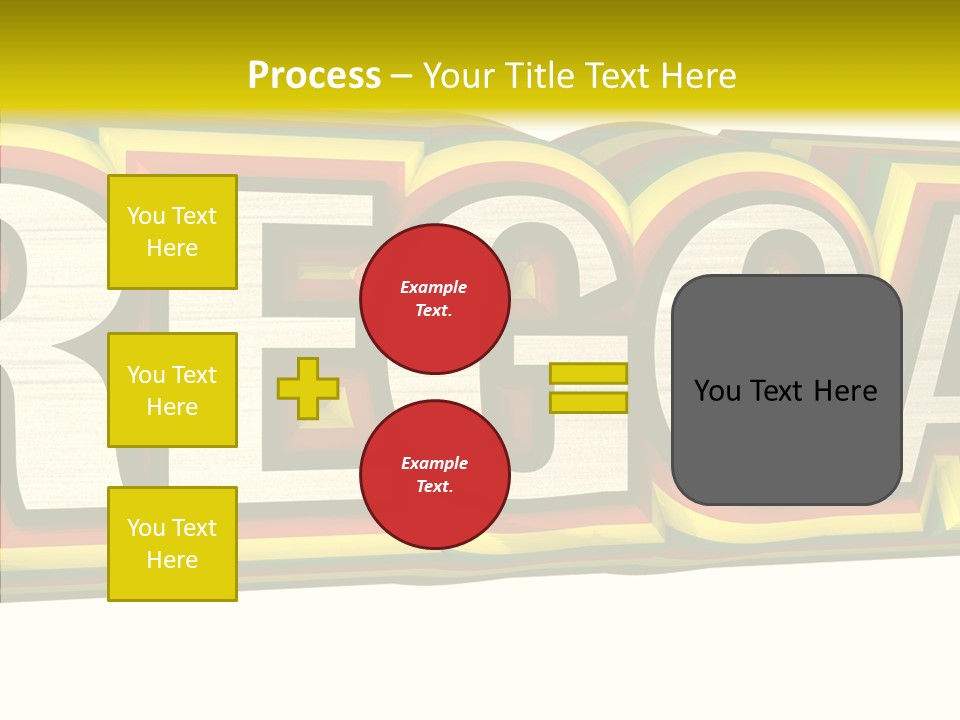 White Isolated On White Reggae Music PowerPoint Template
