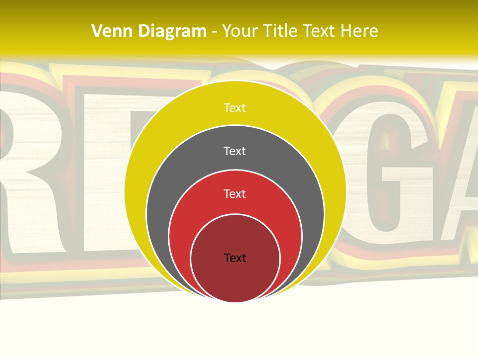 White Isolated On White Reggae Music PowerPoint Template