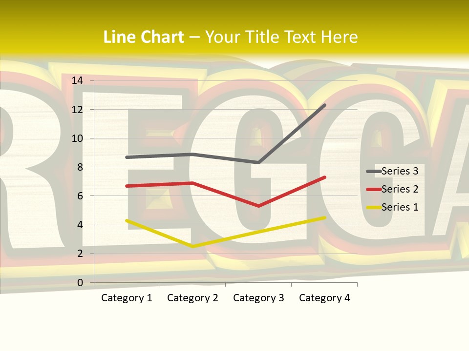 White Isolated On White Reggae Music PowerPoint Template