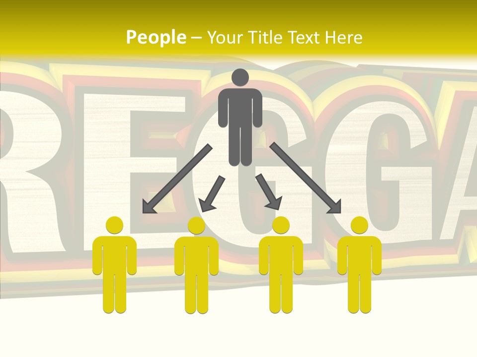 White Isolated On White Reggae Music PowerPoint Template