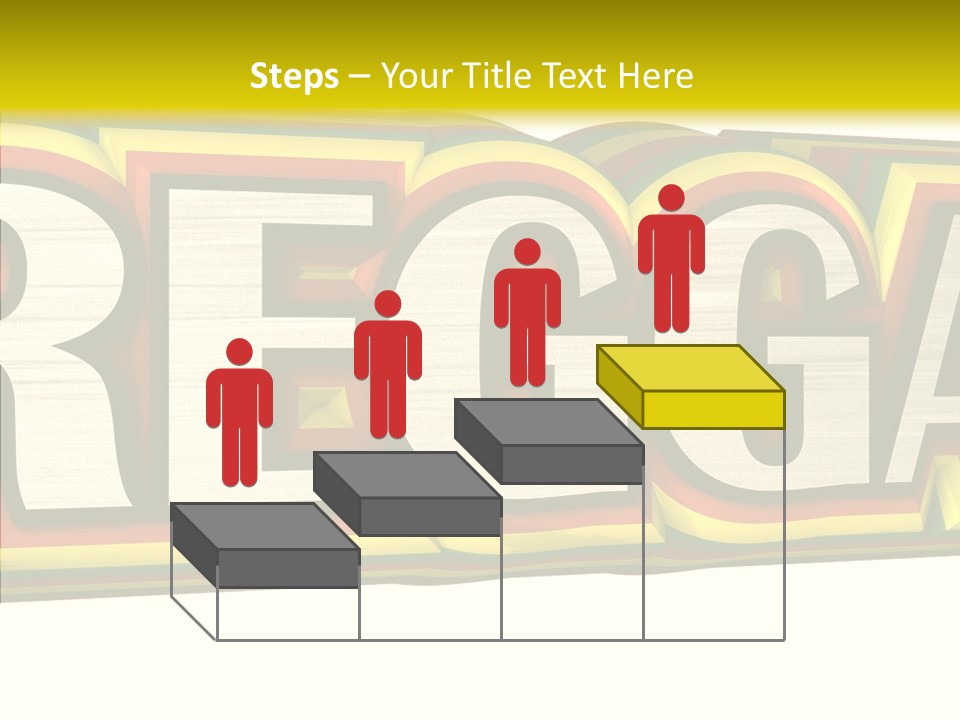 White Isolated On White Reggae Music PowerPoint Template