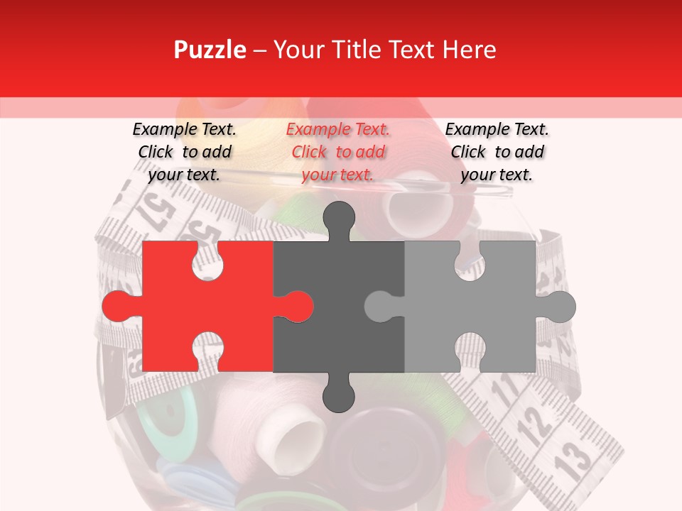 Craft Fastener Sewing PowerPoint Template