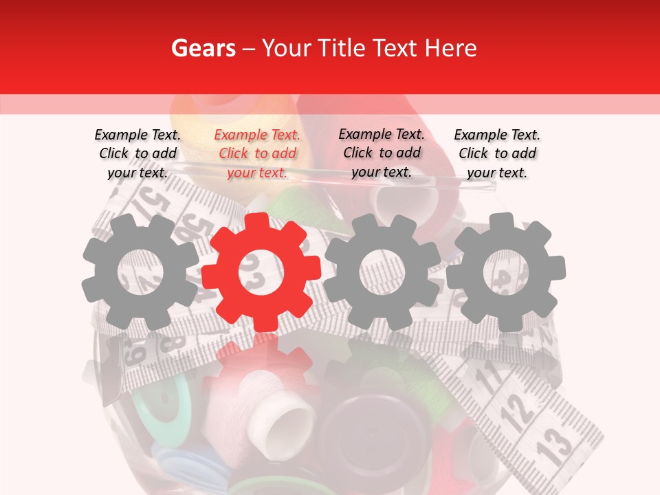 Craft Fastener Sewing PowerPoint Template