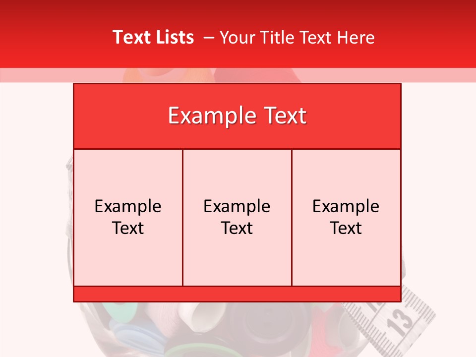 Craft Fastener Sewing PowerPoint Template
