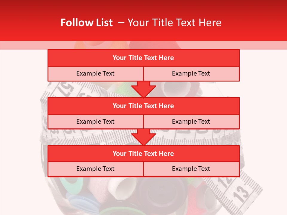 Craft Fastener Sewing PowerPoint Template