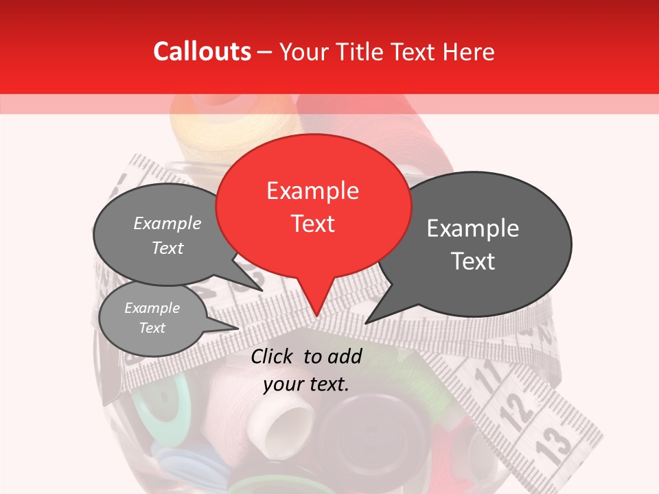 Craft Fastener Sewing PowerPoint Template