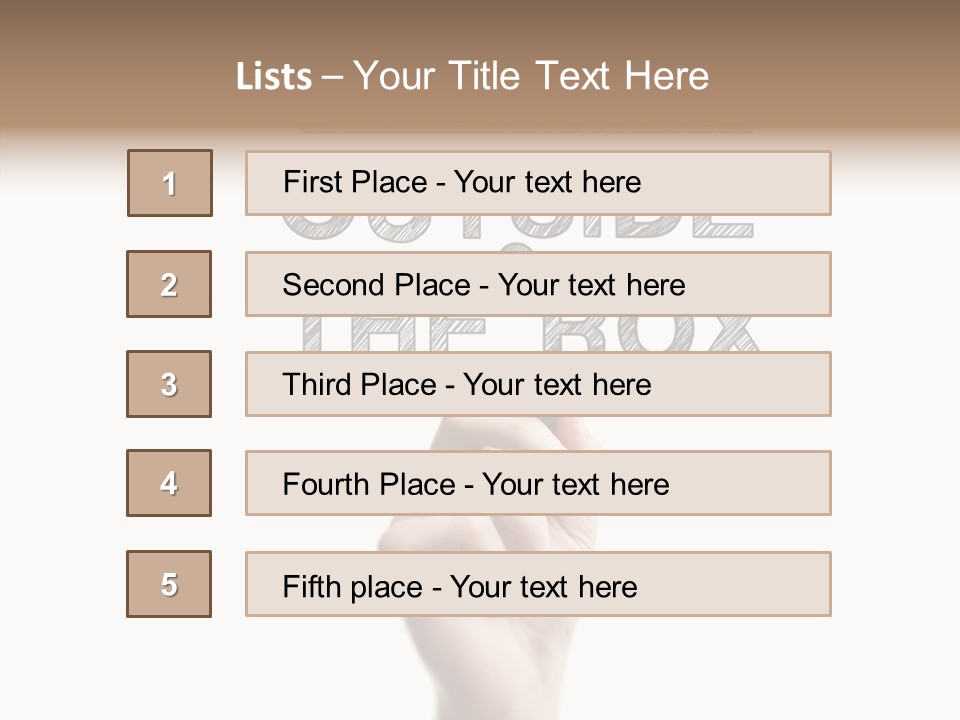 Word Education Isolated PowerPoint Template