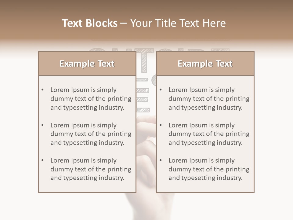 Word Education Isolated PowerPoint Template