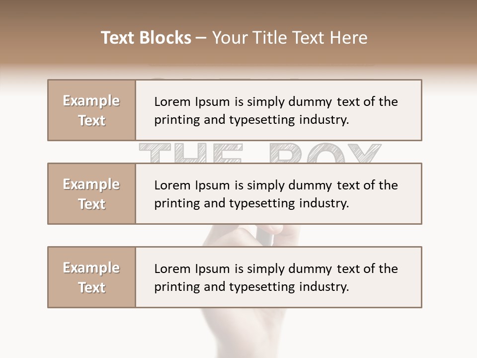 Word Education Isolated PowerPoint Template