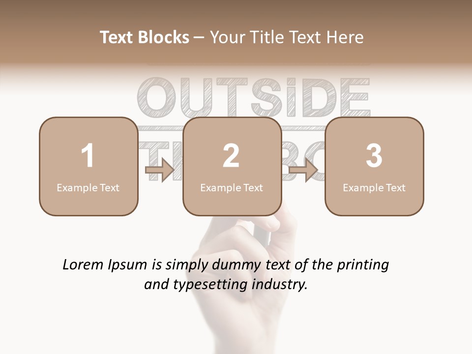 Word Education Isolated PowerPoint Template