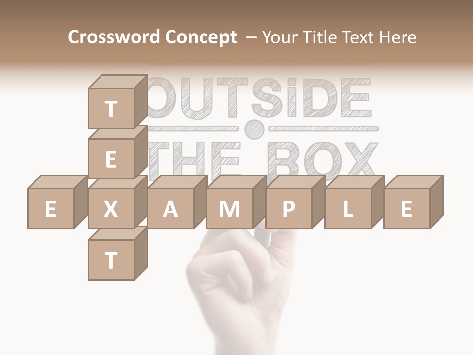 Word Education Isolated PowerPoint Template
